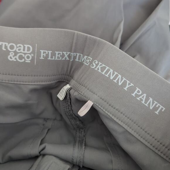 Toad & Co. Womens Pants Sz 4 Flex Time Skinny Gray Technical Performance Hiking - Picture 5 of 6